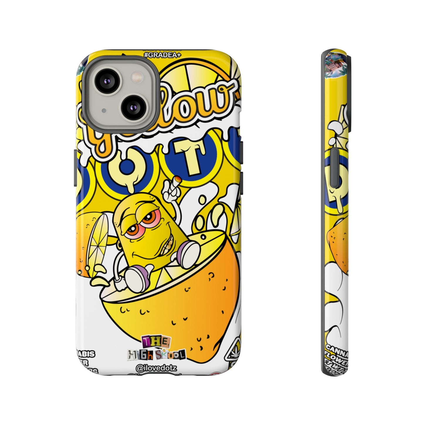 Yellow DOTZ Tough Cases