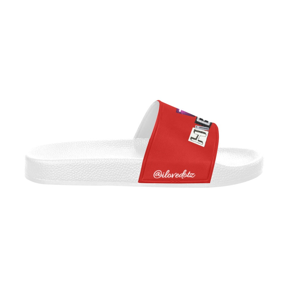 Red DOTZ Men's Slide Sandals