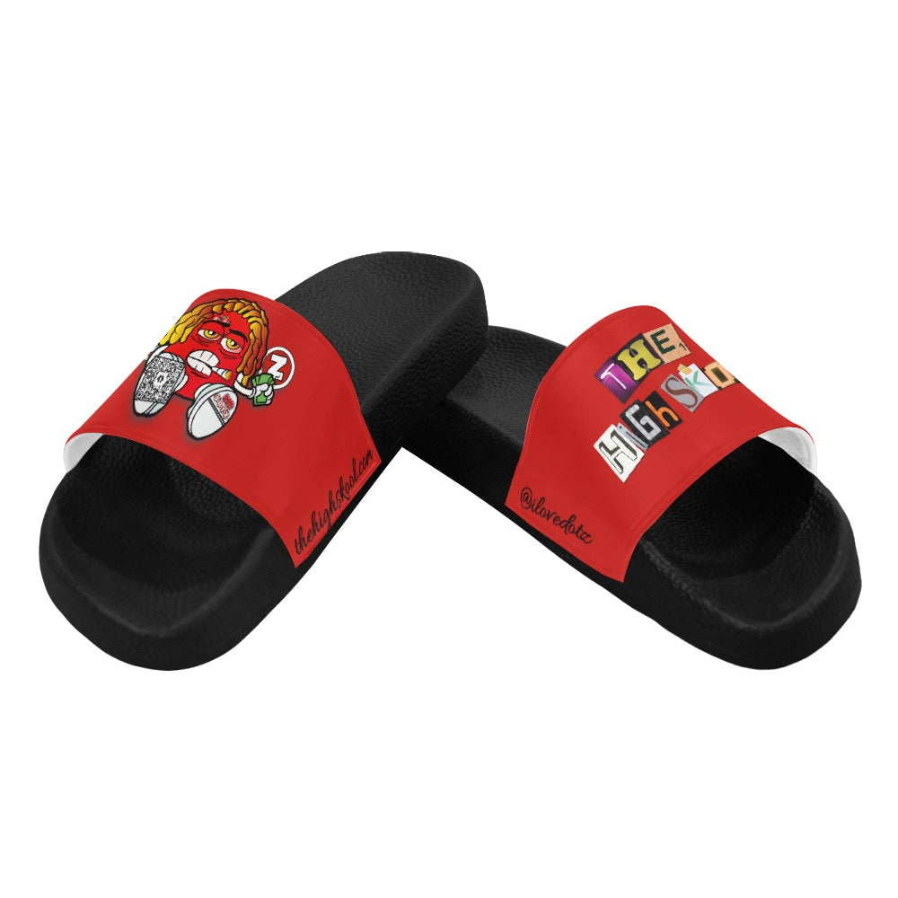 Red DOTZ Men's Slide Sandals