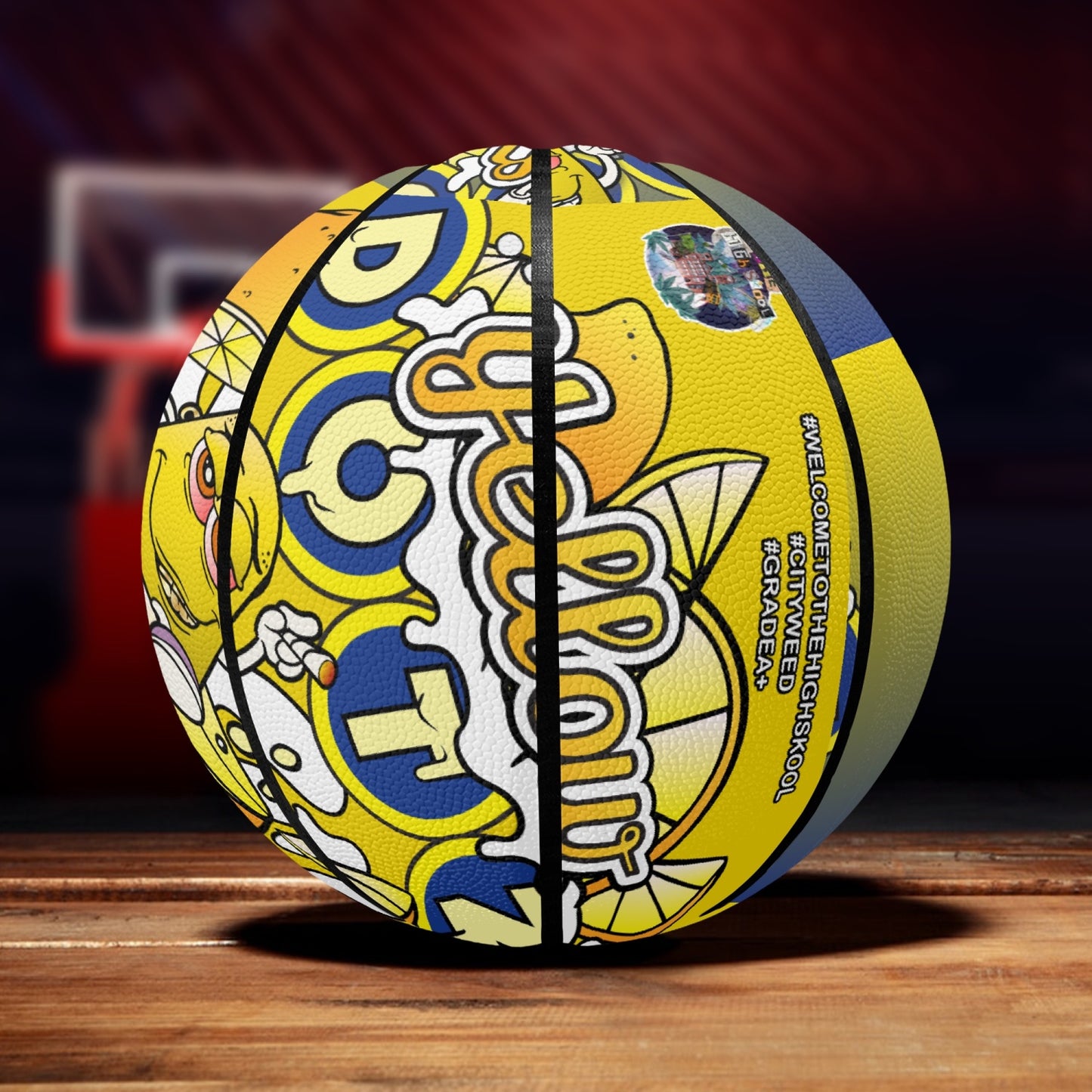 Yellow DOTZ BasketBall