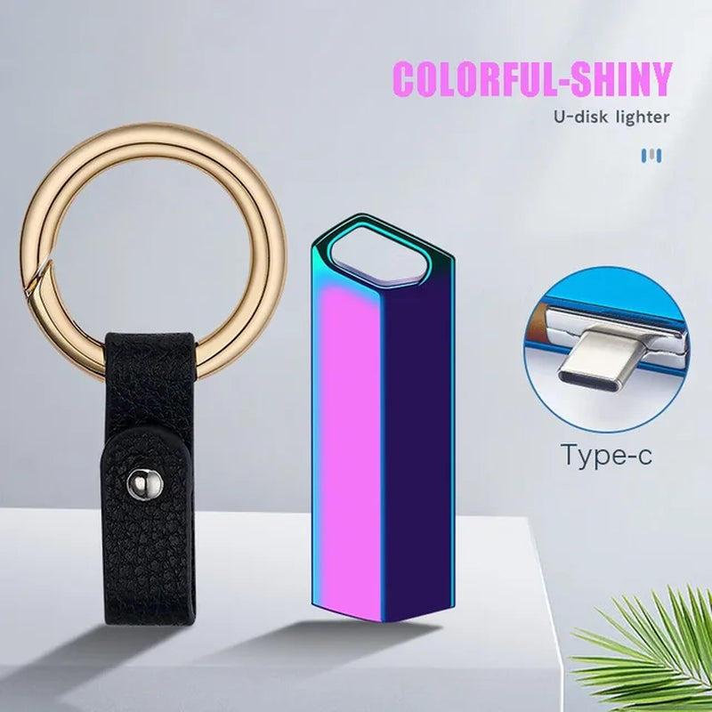 Unusual Mobile Phone Cigarette Lighter Windproof Keychain U Disk Cigarette Ignition Smoking Accessories