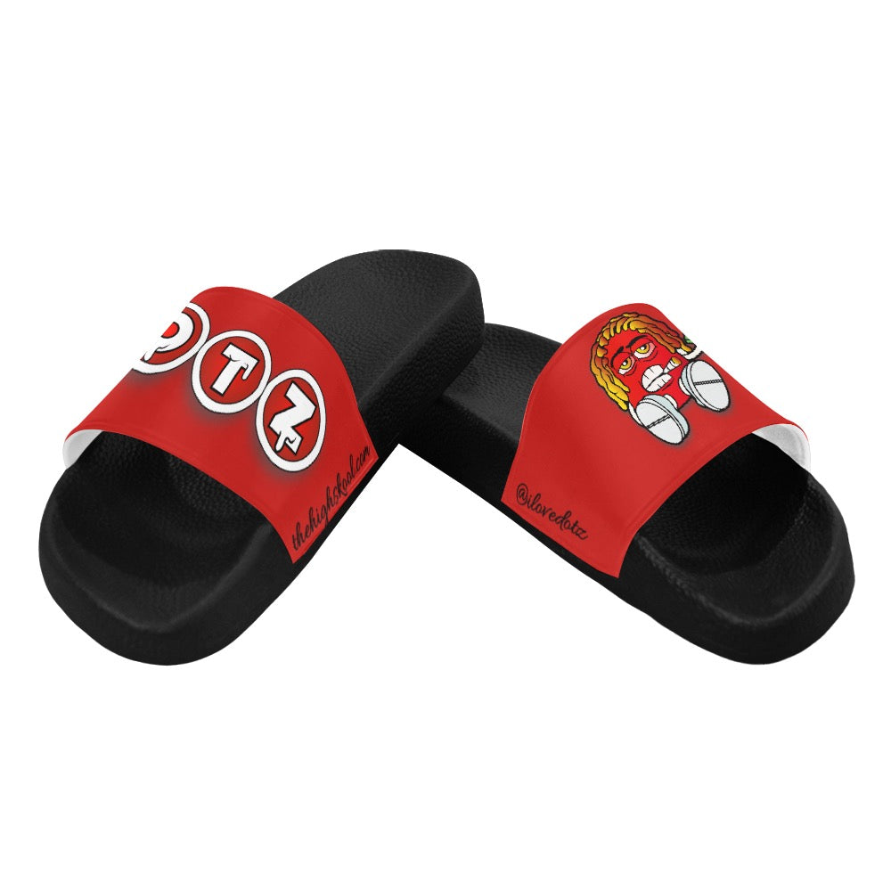 Red DOTZ Men's Slide Sandals