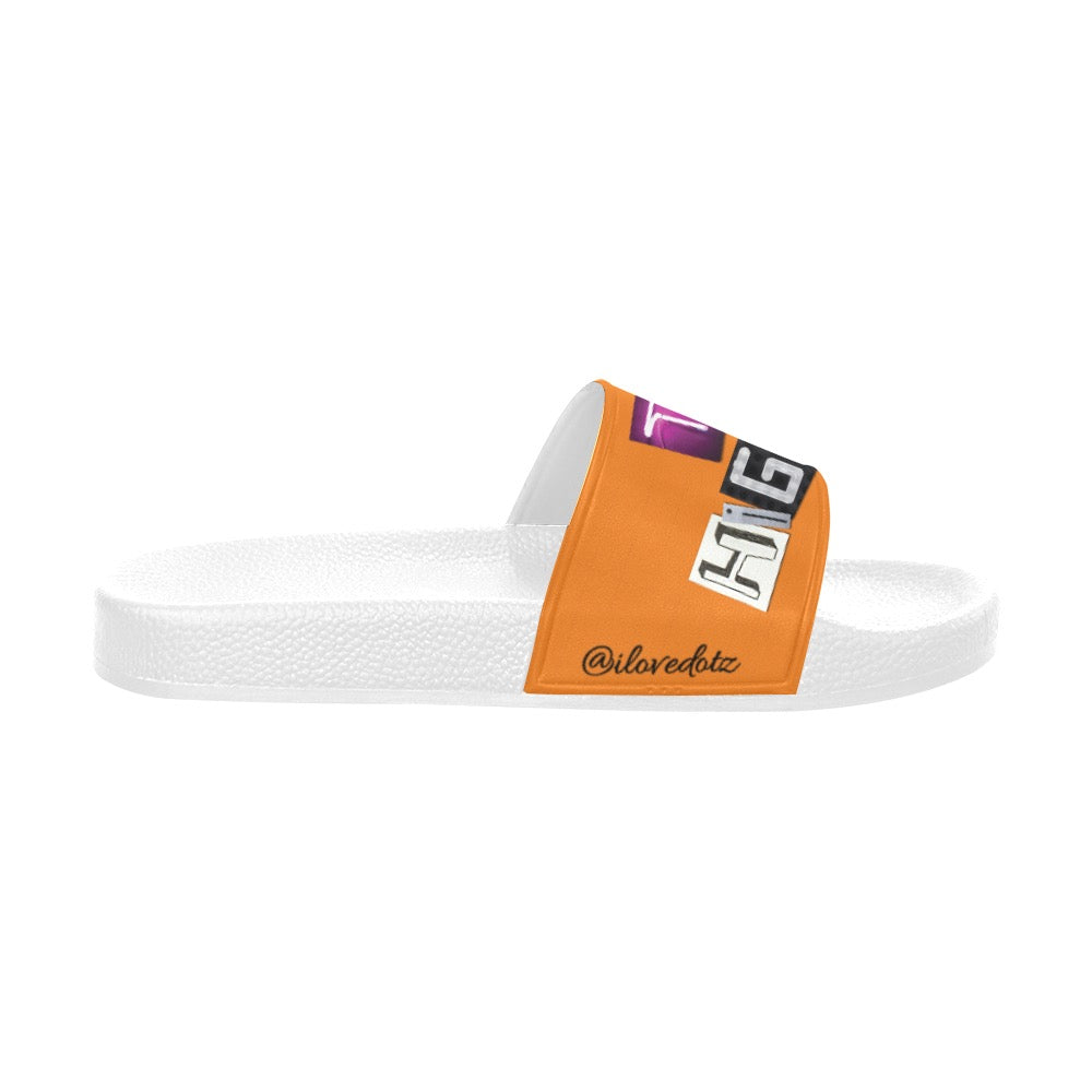 Orange DOTZ Men's Slide Sandals