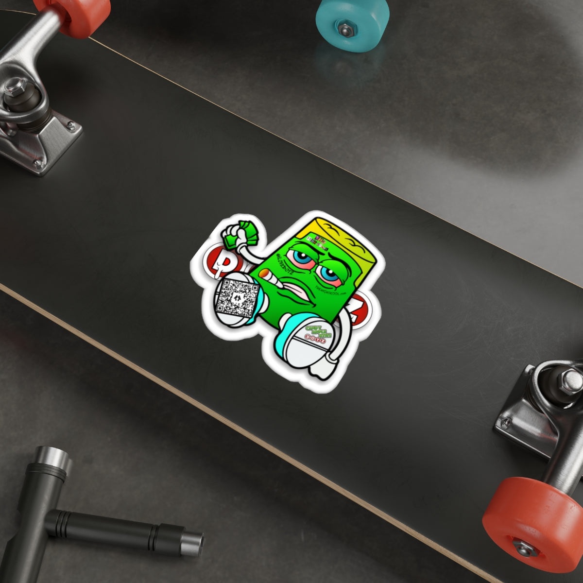 Green DOTZ Die-Cut Stickers