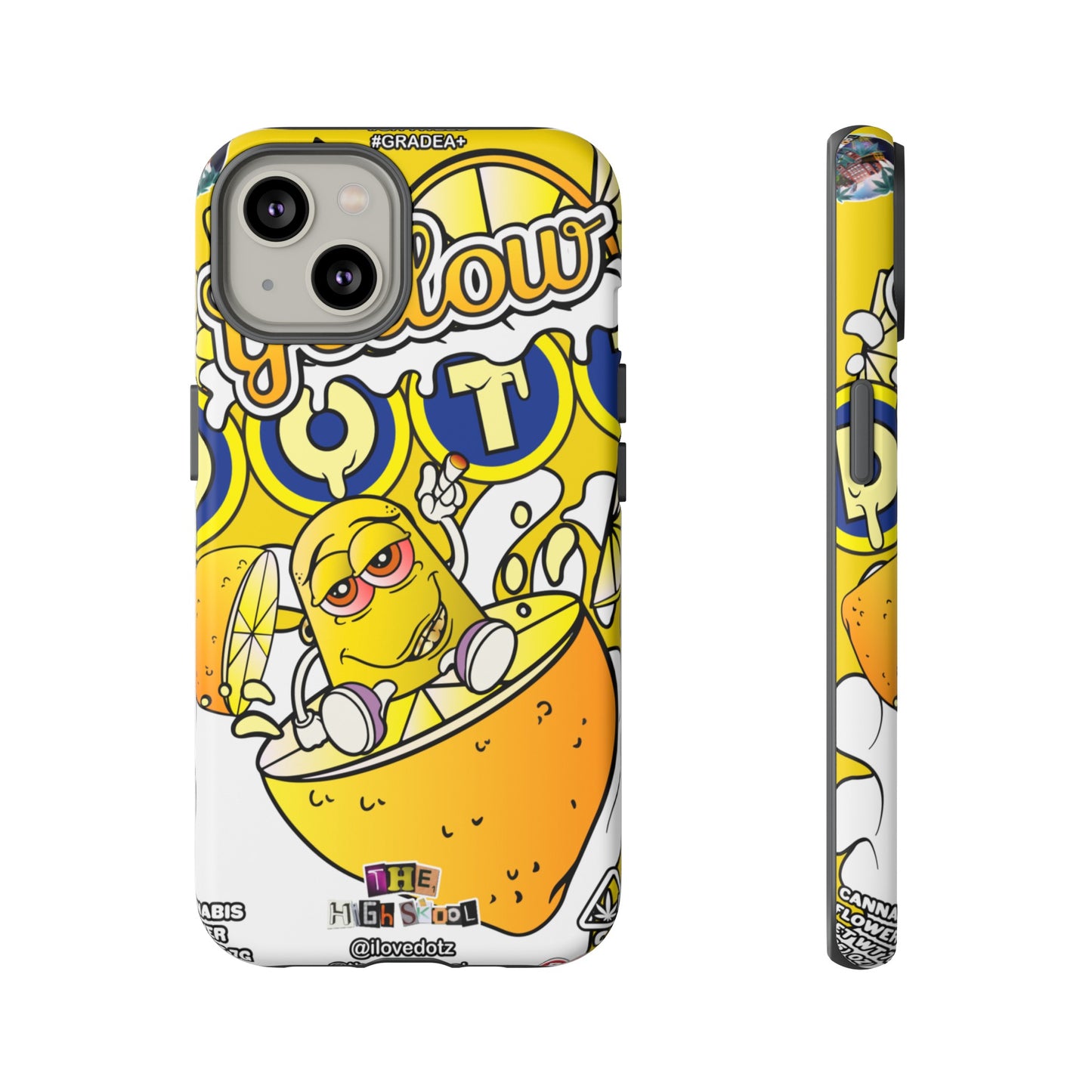 Yellow DOTZ Tough Cases