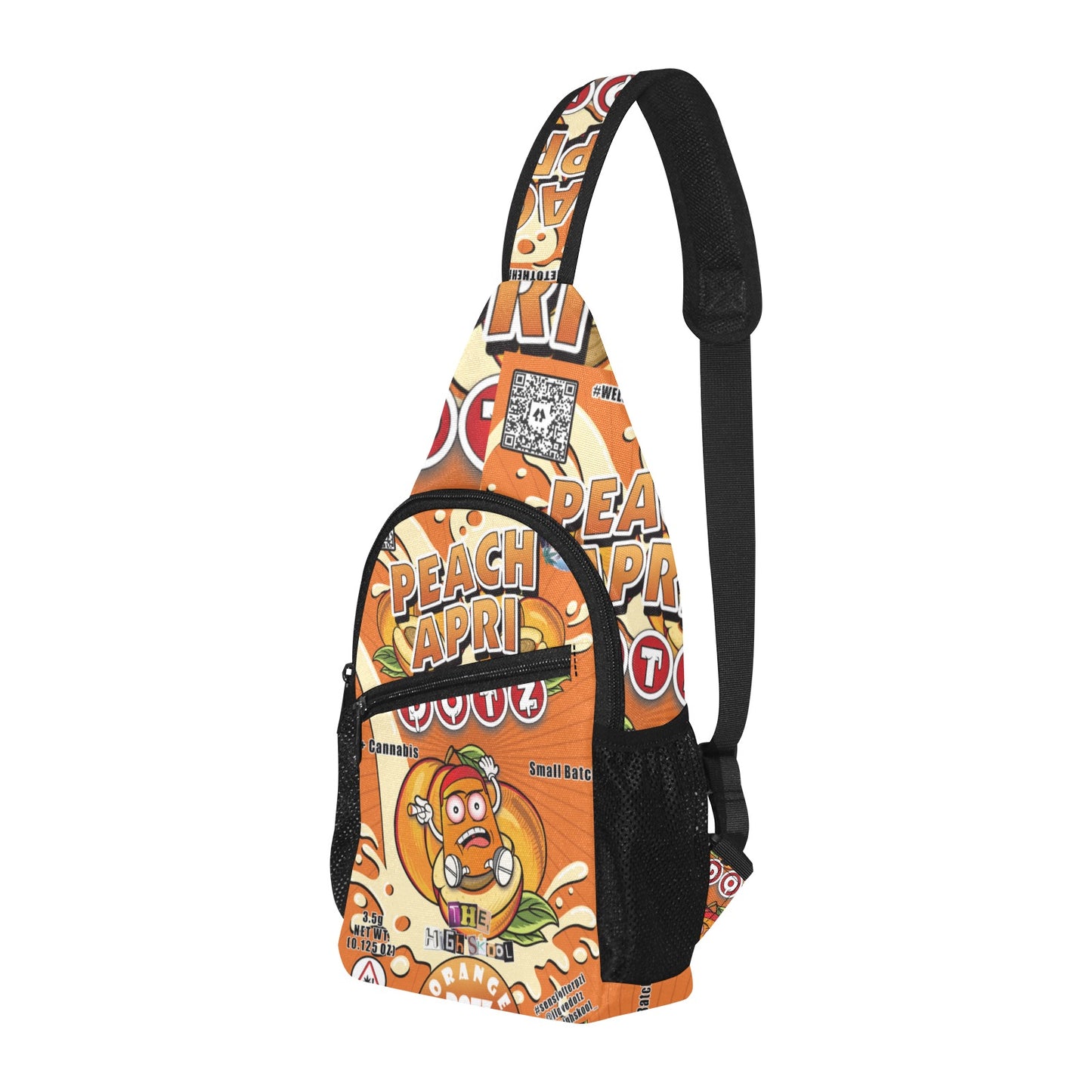 Orange DOTZ Chest Bag