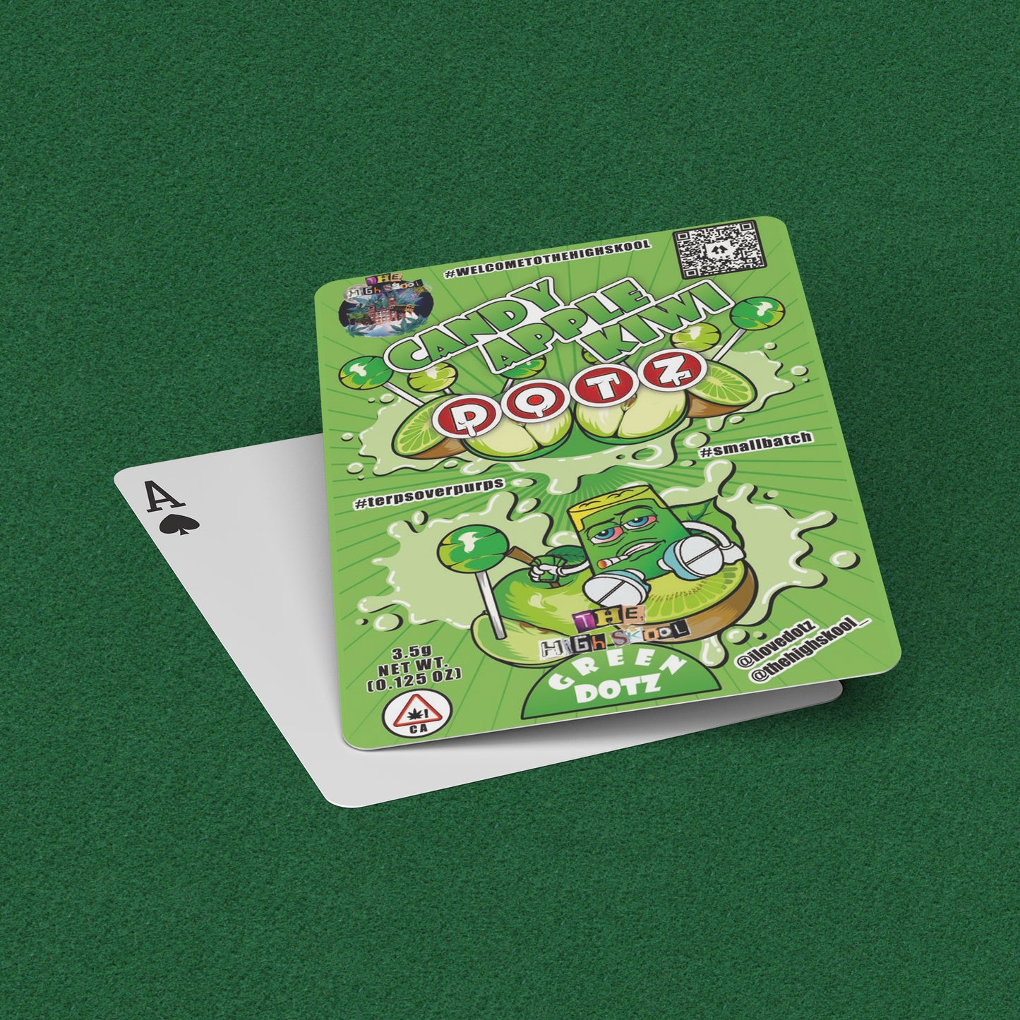 Green Dotz Playing Cards