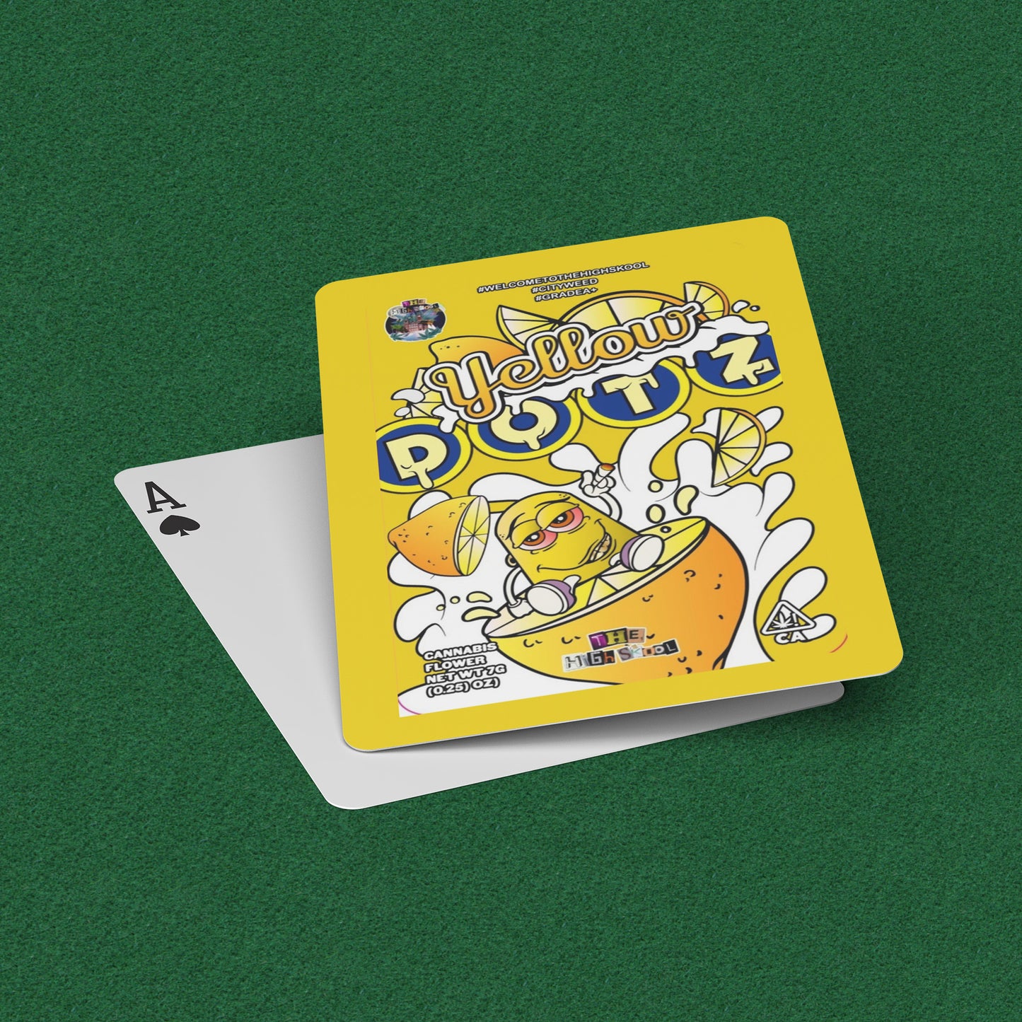 Yellow Dotz Playing Cards