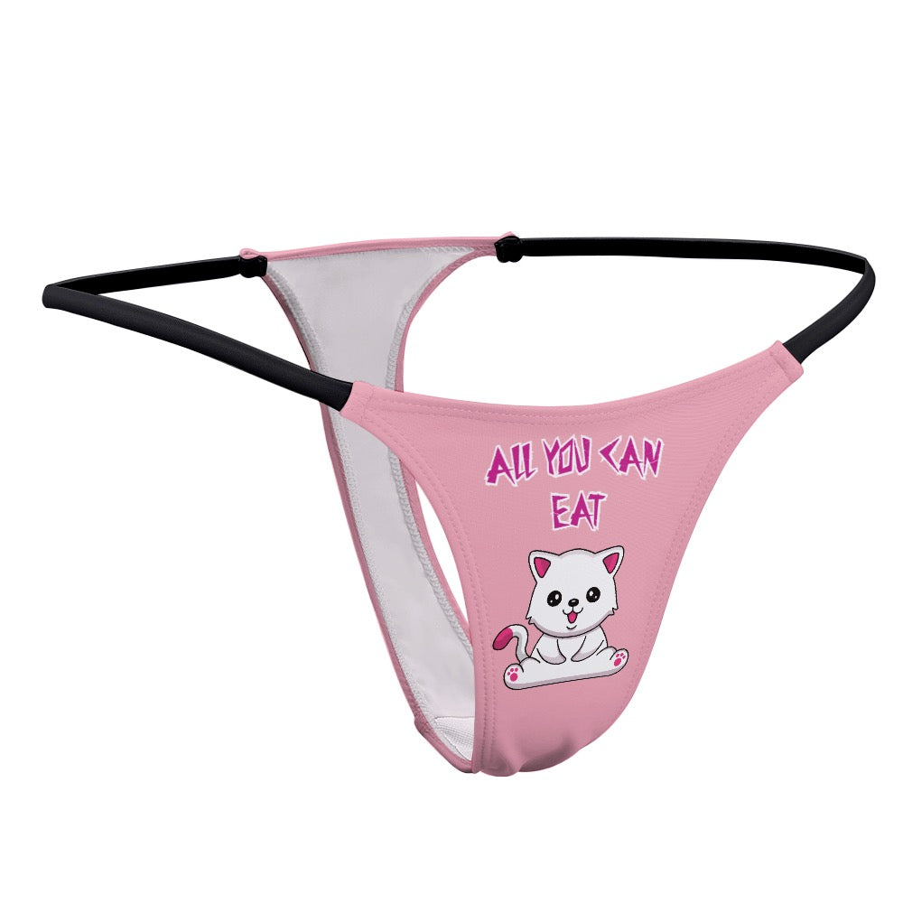 "ALL YOU CAN EAT" Ladies Thin Thong