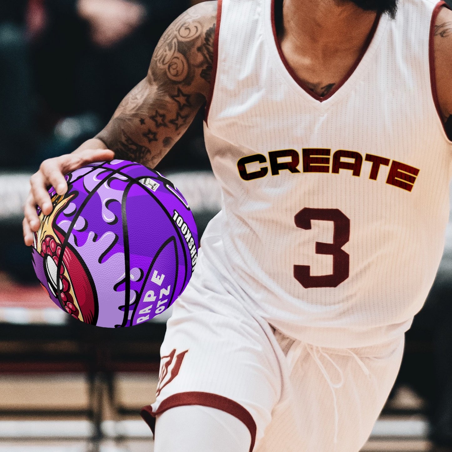 Purple DOTZ BasketBall