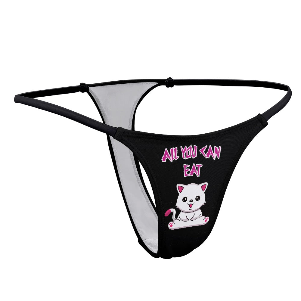 "ALL YOU CAN EAT" Ladies Thin Thong