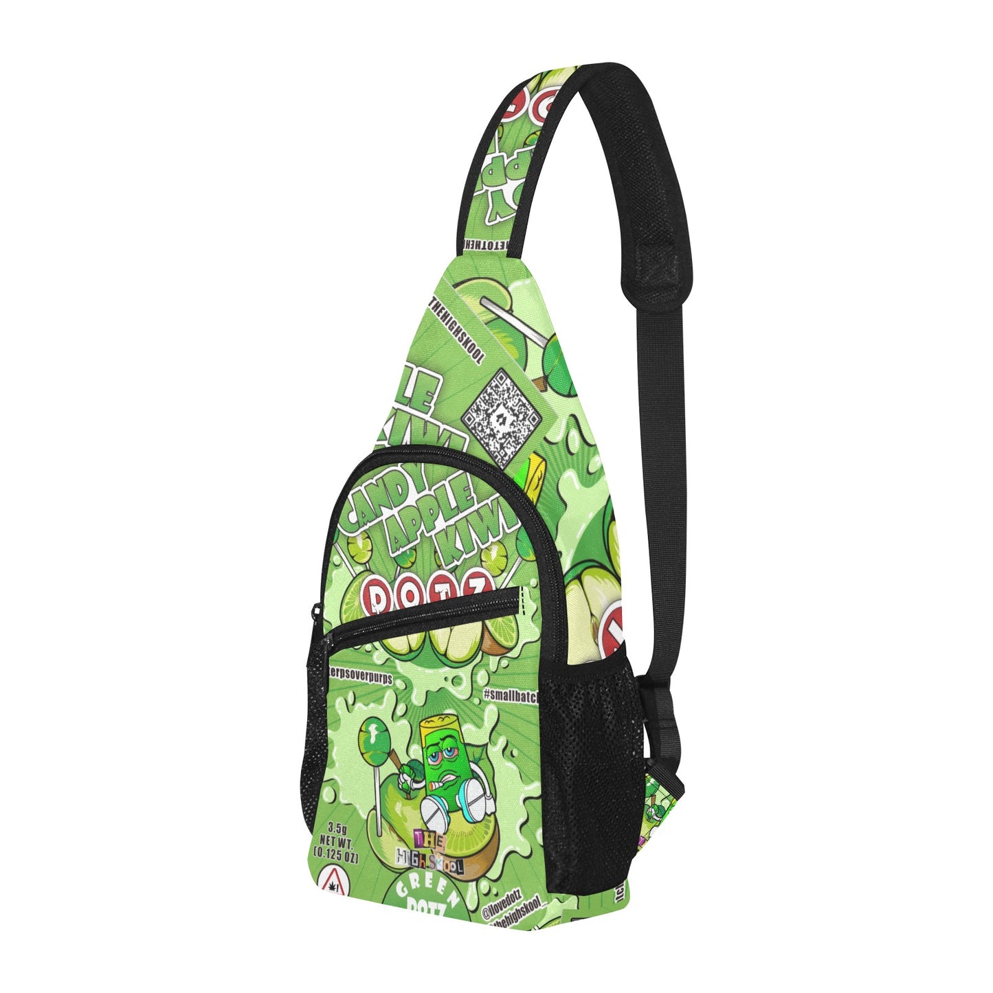 Green DOTZ Chest Bag