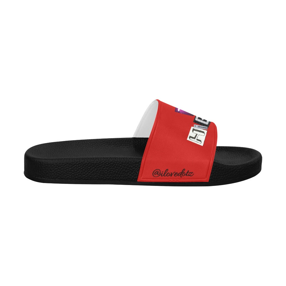 Red DOTZ Men's Slide Sandals