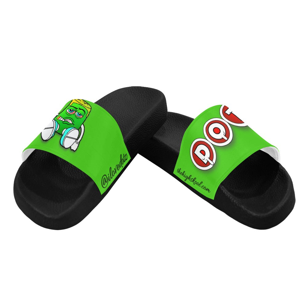 Green DOTZ Women's Slide Sandals