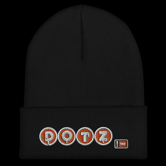 Orange DOTZ (EMBR) Cuffed Beanie