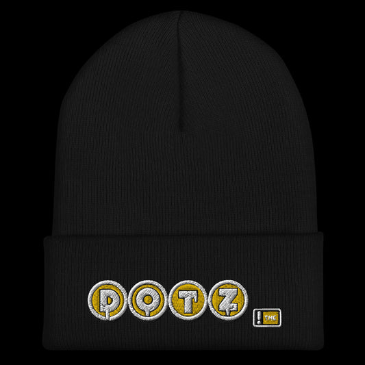 Yellow DOTZ (EMBR) Cuffed Beanie