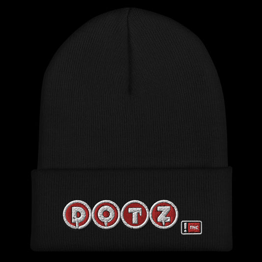 Red DOTZ (EMBR) Cuffed Beanie