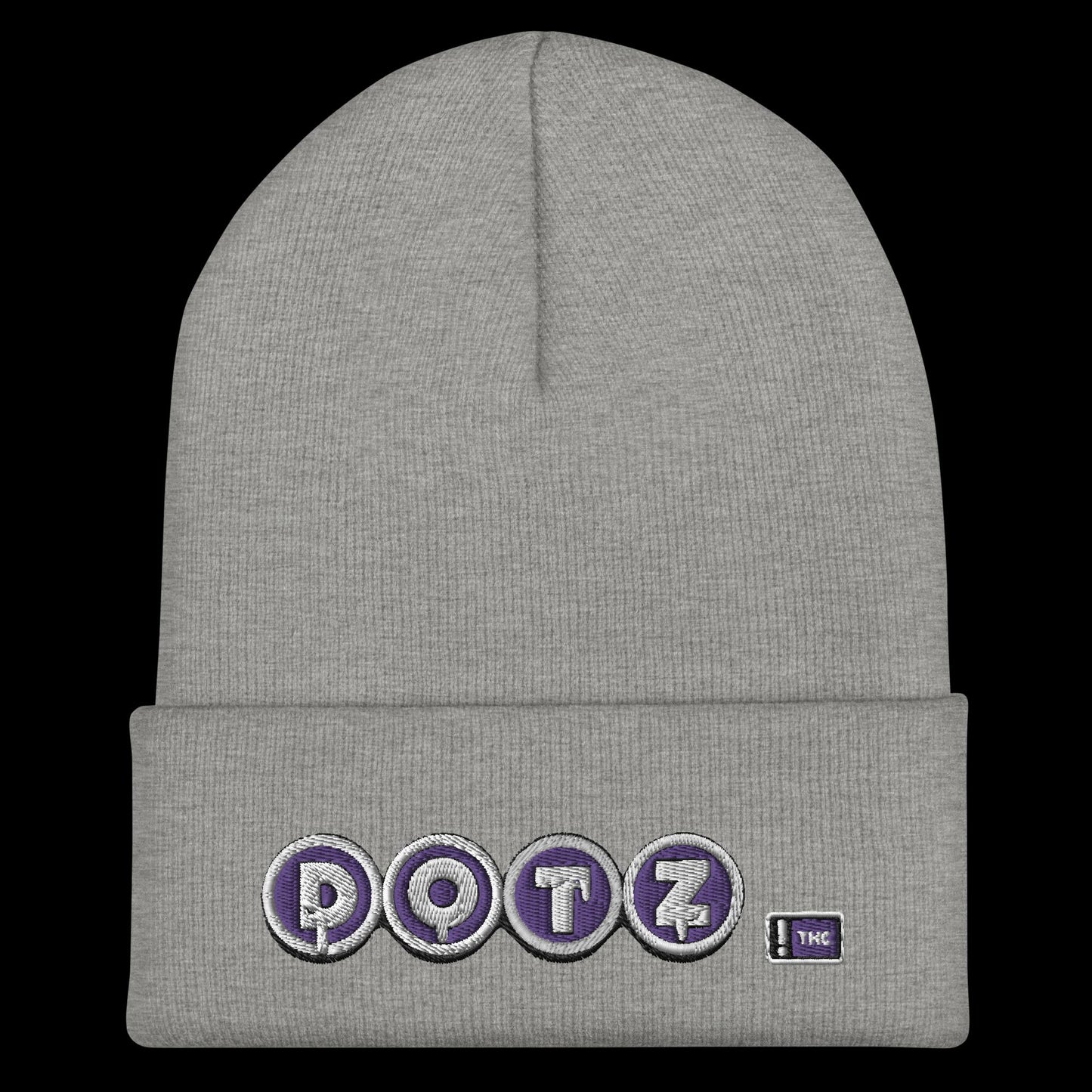 Purple DOTZ (EMBR) Cuffed Beanie