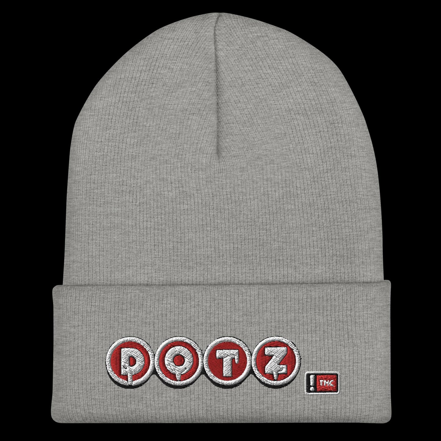 Red DOTZ (EMBR) Cuffed Beanie