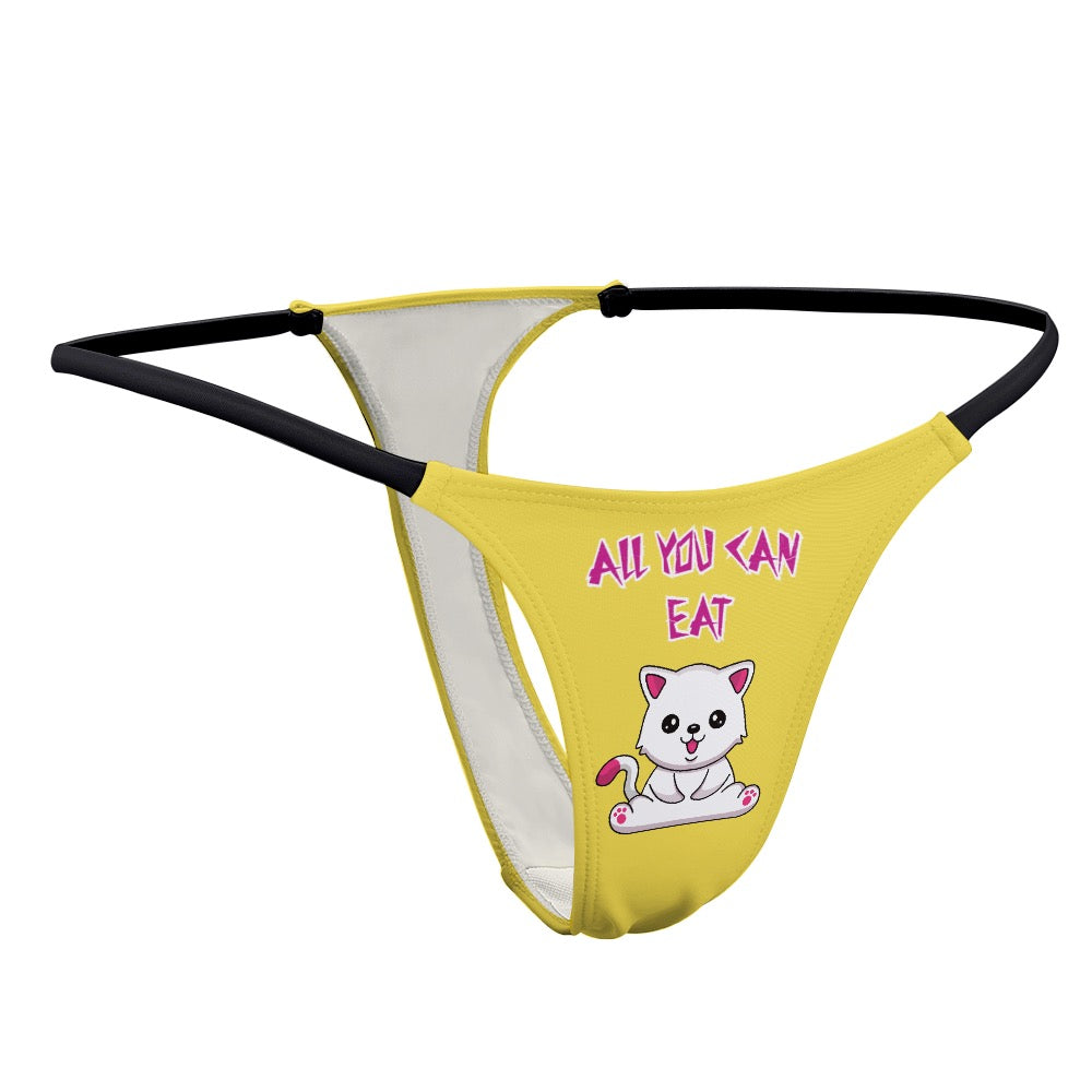 "ALL YOU CAN EAT" Ladies Thin Thong