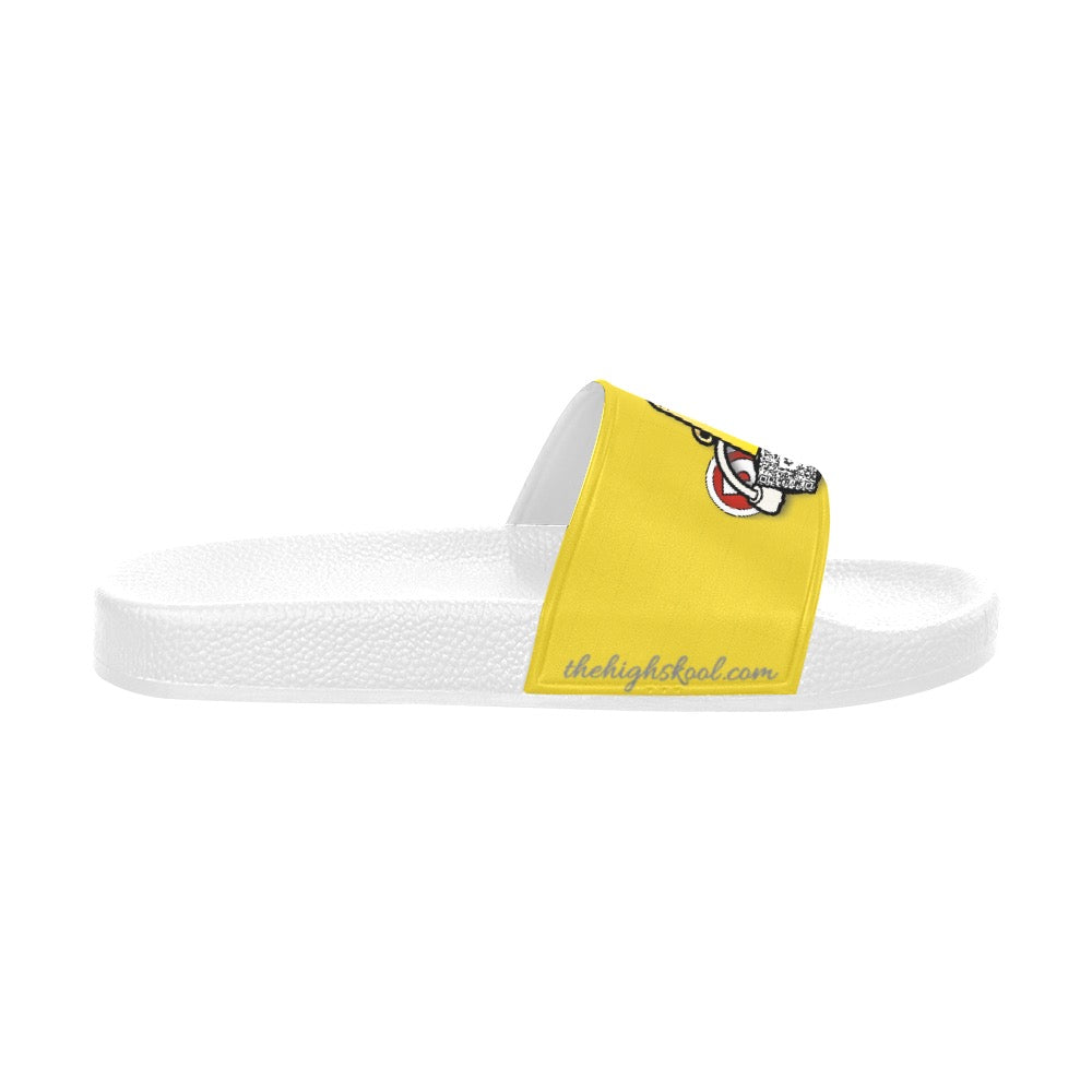 Yellow DOTZ Women's Slide Sandals