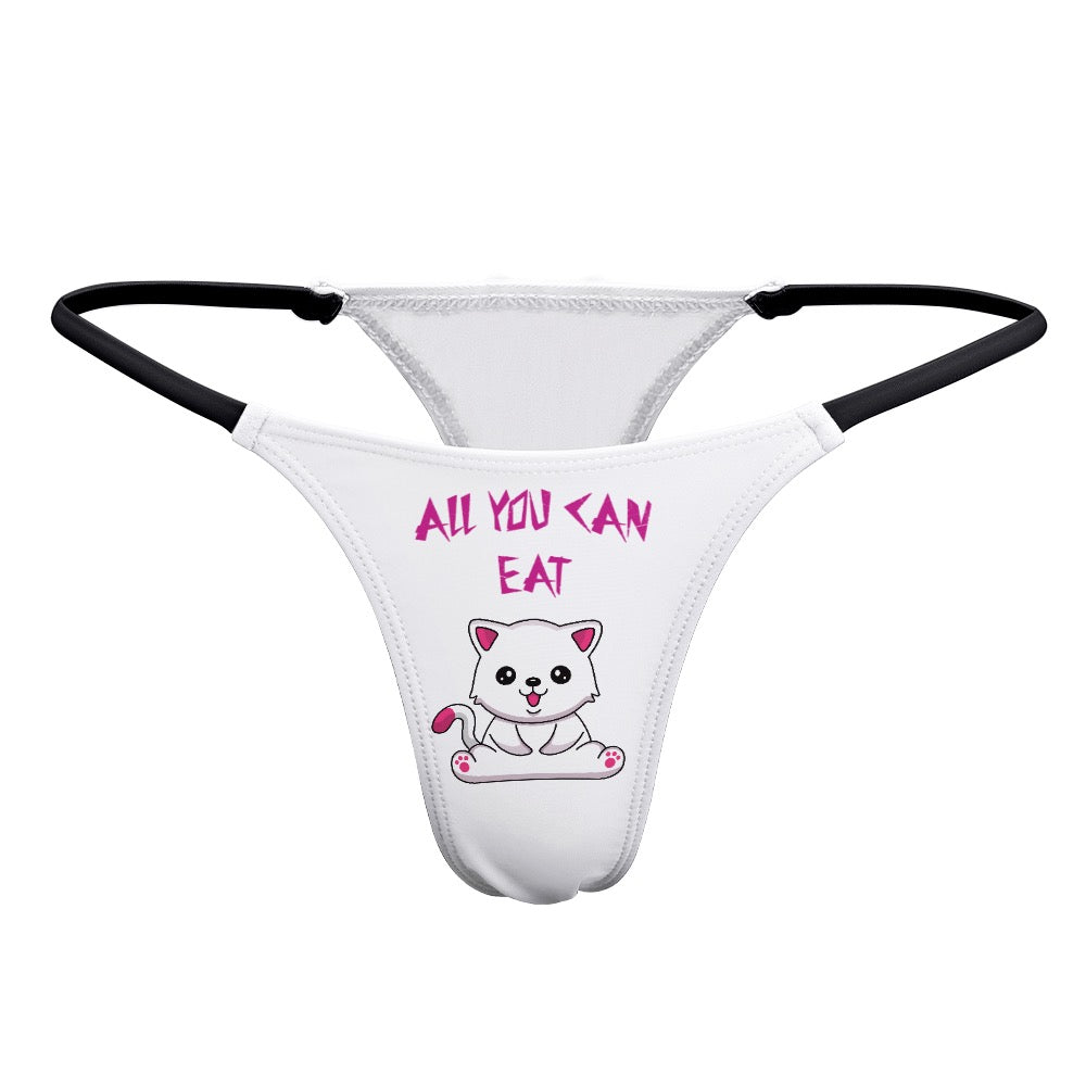 "ALL YOU CAN EAT" Ladies Thin Thong