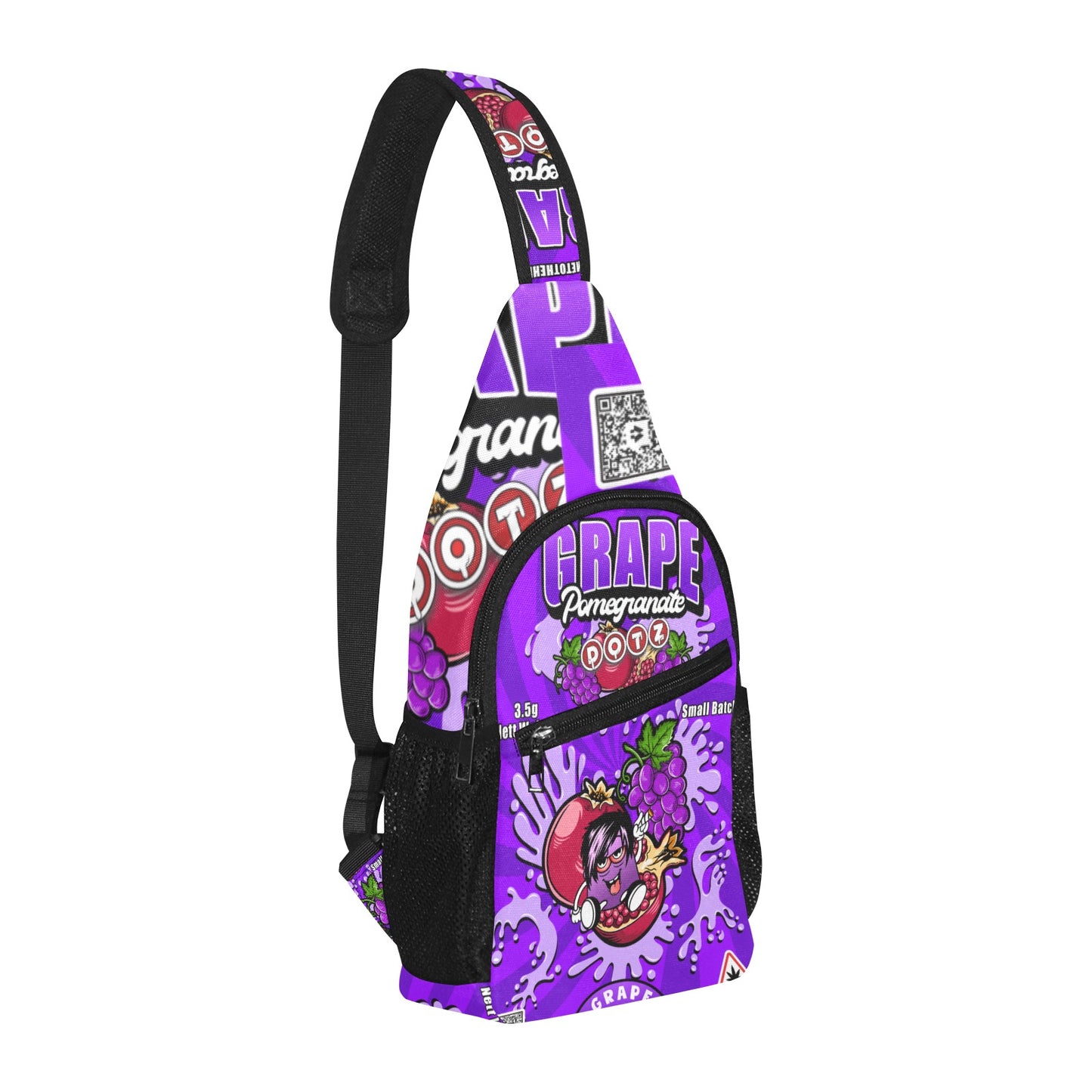 Purple DOTZ Chest Bag