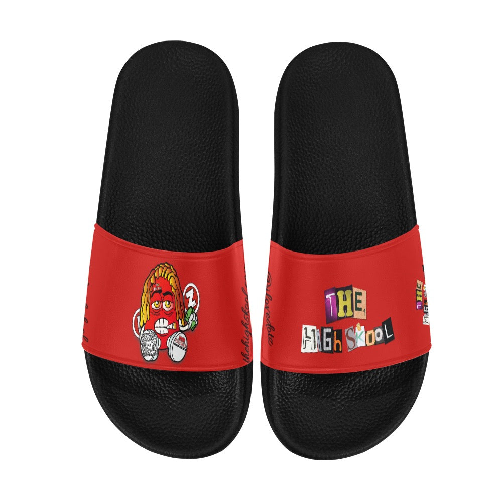 Red DOTZ Men's Slide Sandals