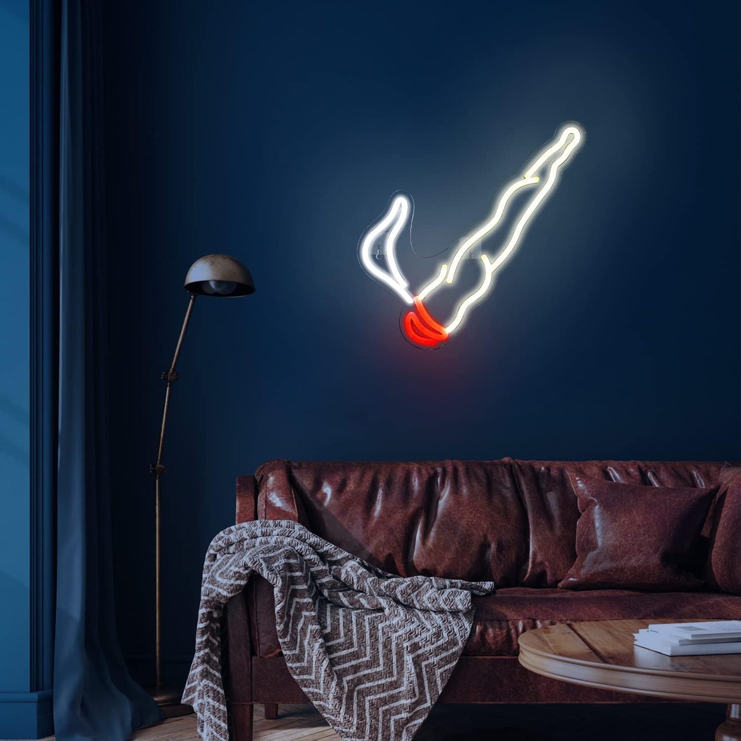 Led Neon Sign, Weed Neon Sign, Red White Neon Signs for Wall Decor Unique Night Light for Boys Stoner Gifts Living Bedroom Room Shop Hotel Bar Party Supplies (Acrylic USB Powered)