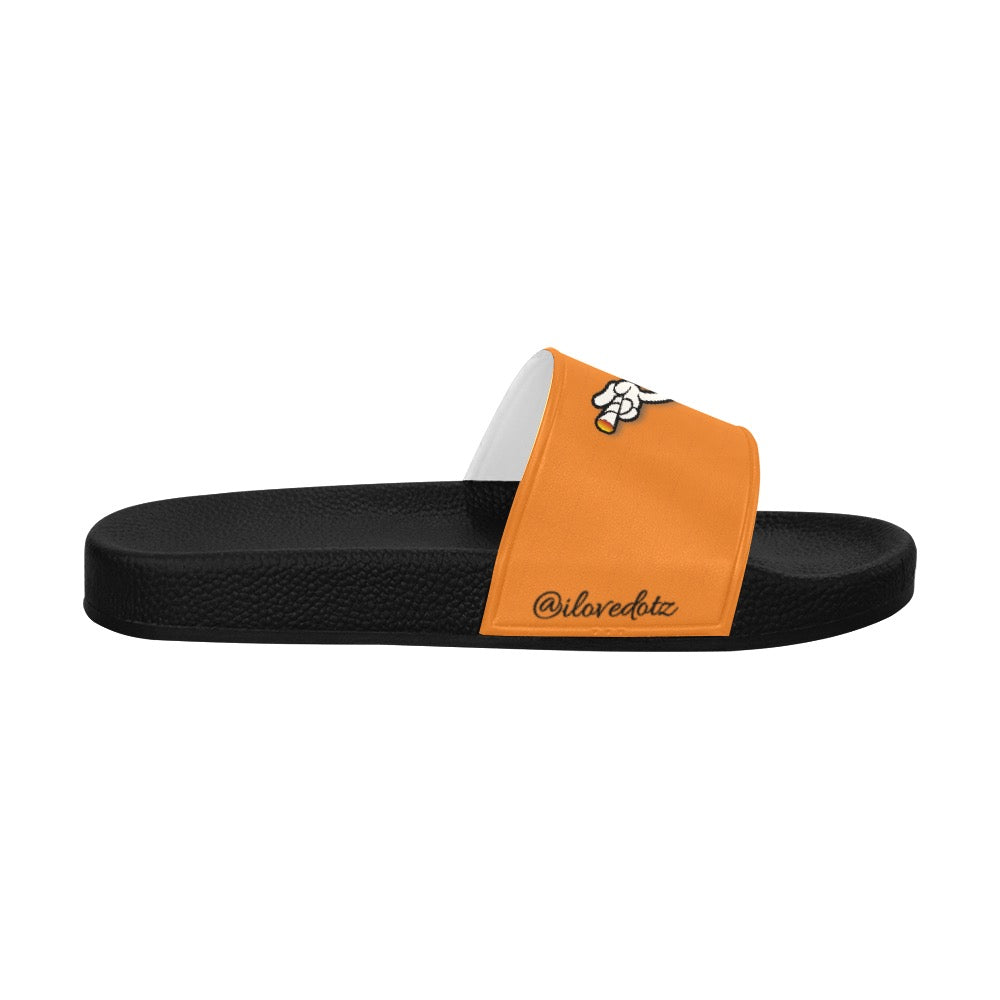 Orange DOTZ Men's Slide Sandals