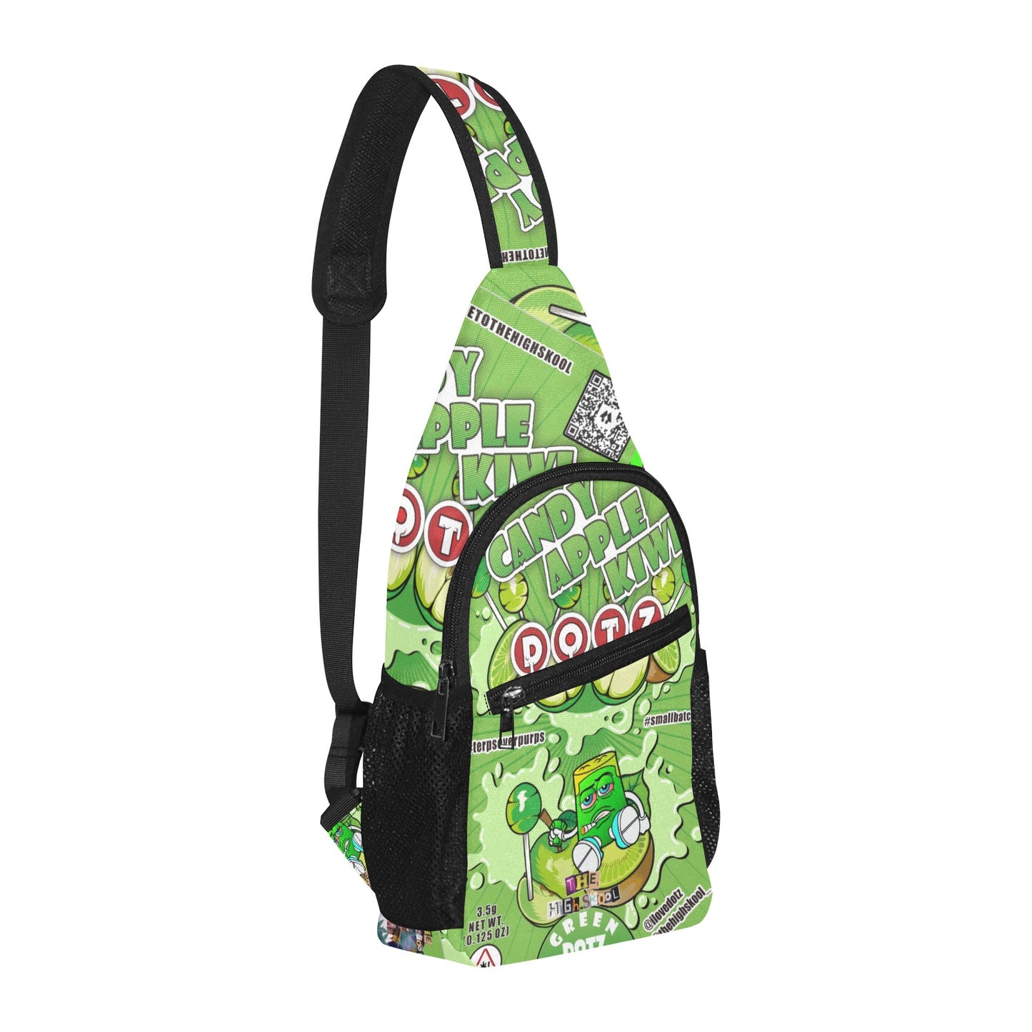 Green DOTZ Chest Bag