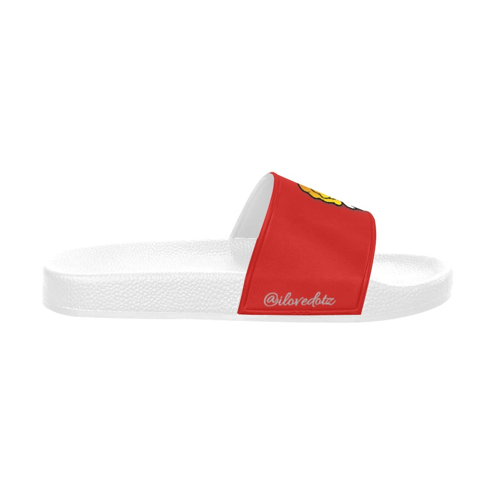 Red DOTZ Men's Slide Sandals