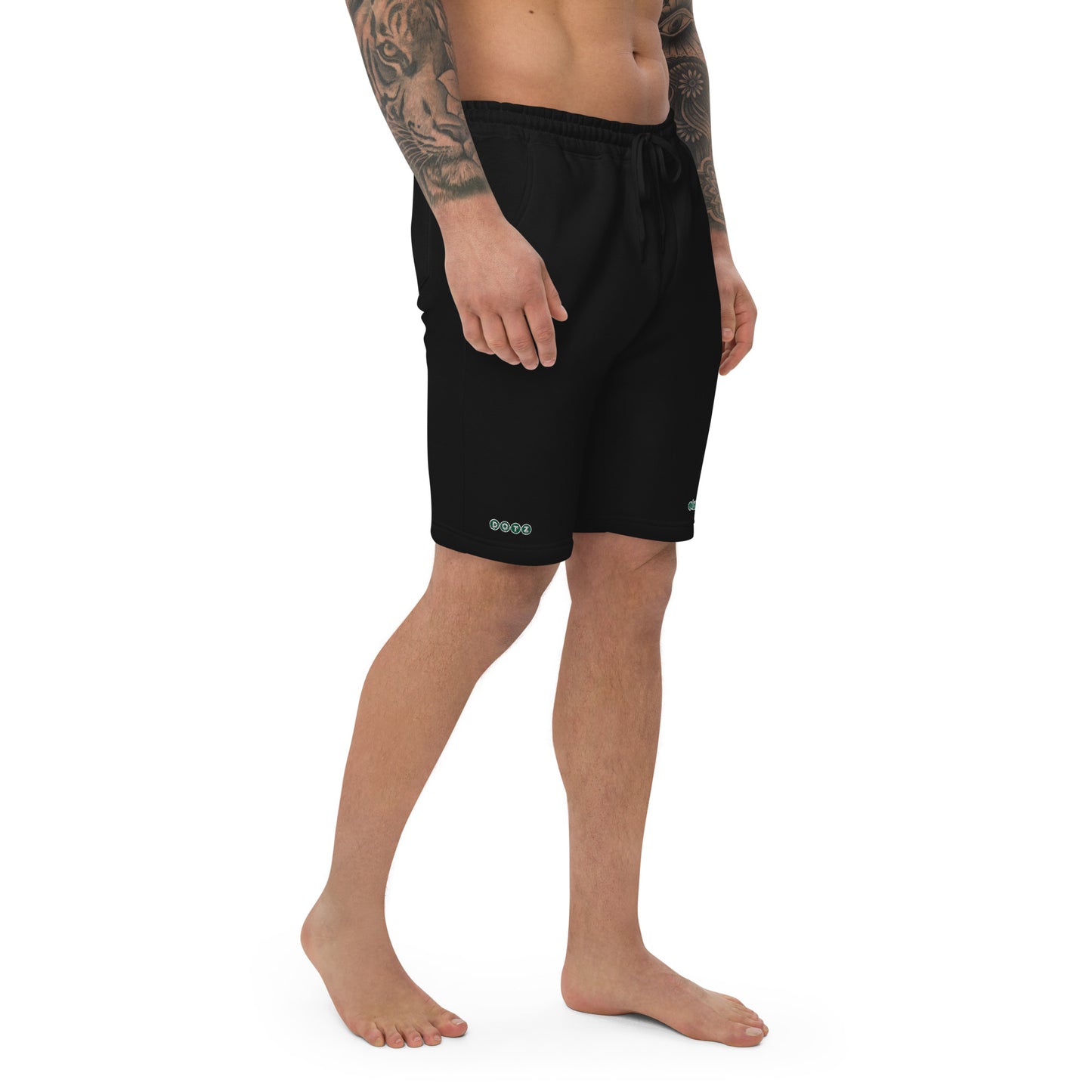 Green DOTZ (EMBR) Men's fleece shorts