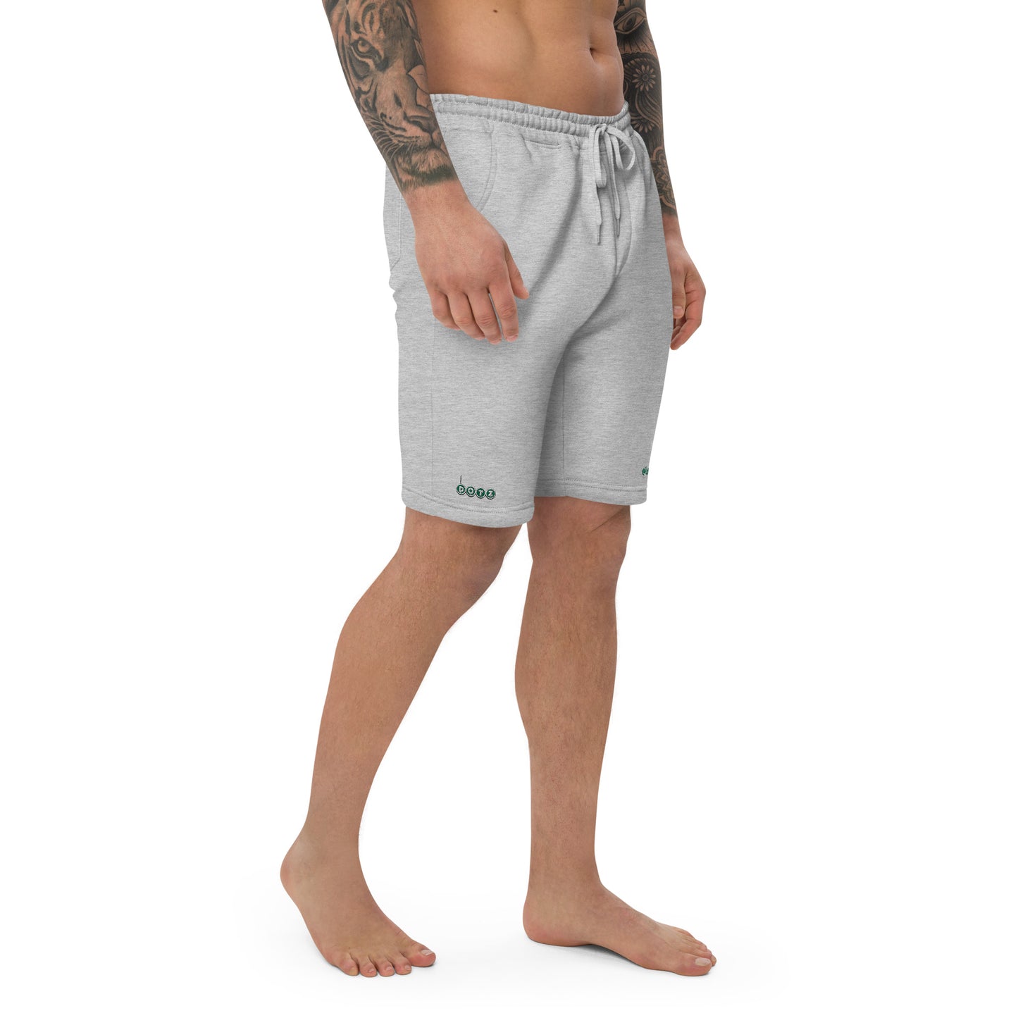 Green DOTZ (EMBR) Men's fleece shorts