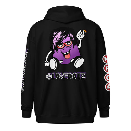 Purple DOTZ Unisex heavy blend zip hoodie