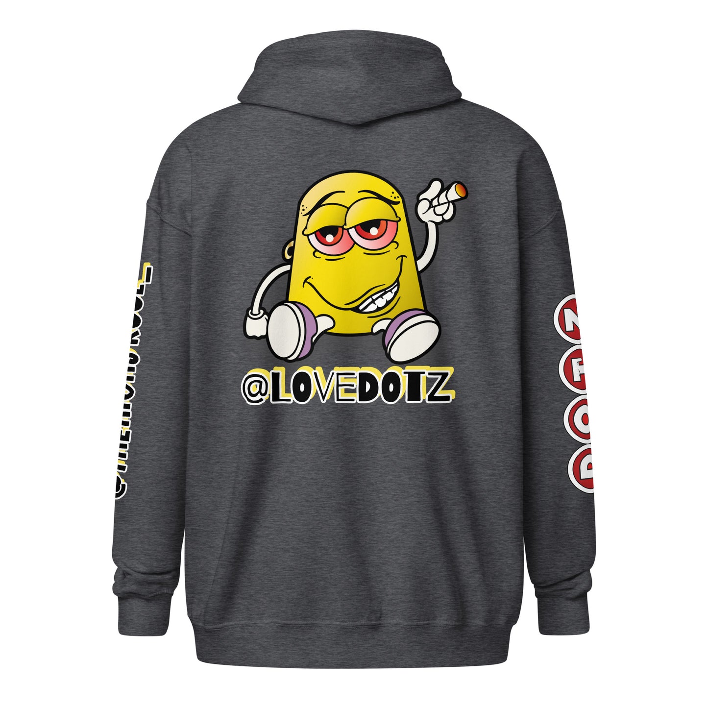 Yellow DOTZ Unisex heavy blend zip hoodie