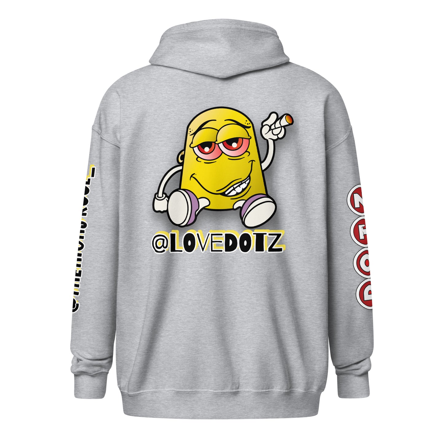 Yellow DOTZ Unisex heavy blend zip hoodie