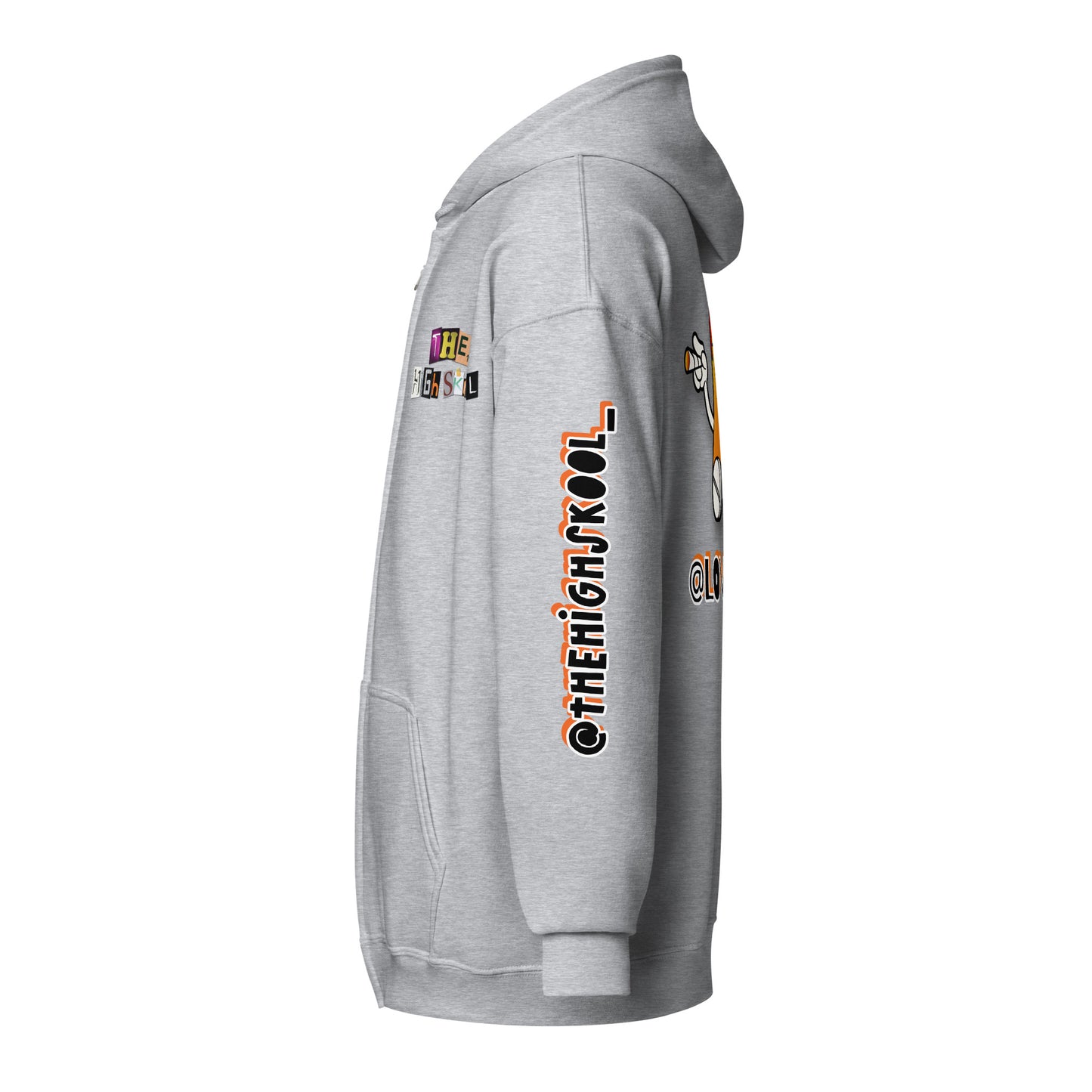 Orange DOTZ Unisex heavy blend zip hoodie