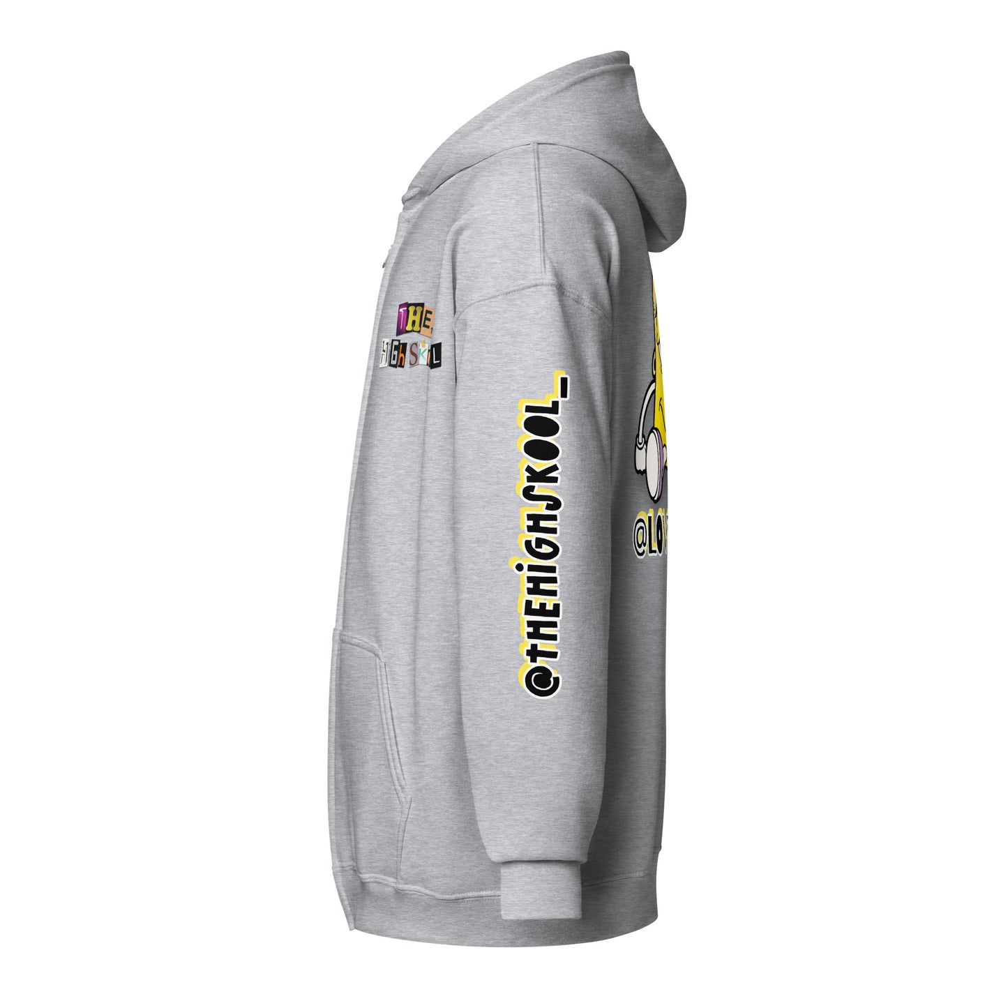 Yellow DOTZ Unisex heavy blend zip hoodie