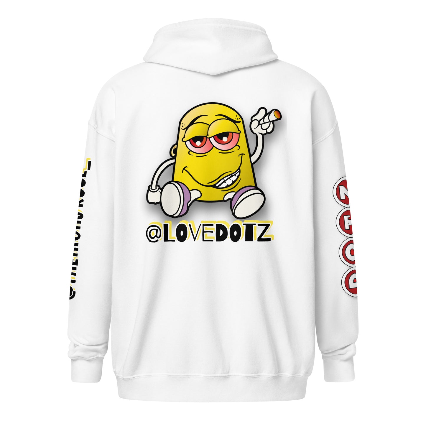 Yellow DOTZ Unisex heavy blend zip hoodie