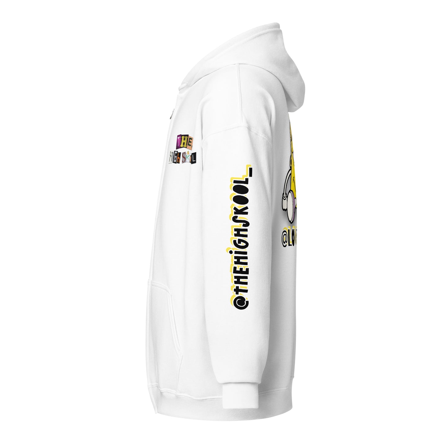 Yellow DOTZ Unisex heavy blend zip hoodie