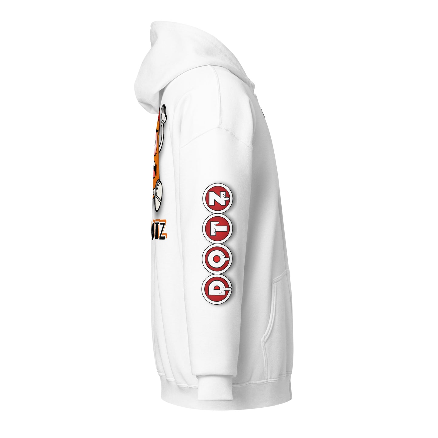 Orange DOTZ Unisex heavy blend zip hoodie