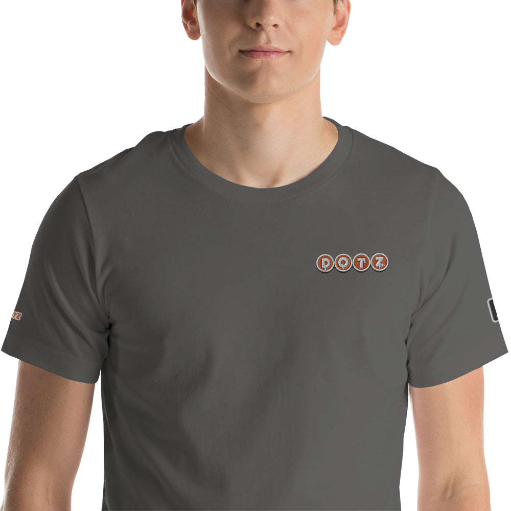 Orange DOTZ (EMBR) Unisex t-shirt