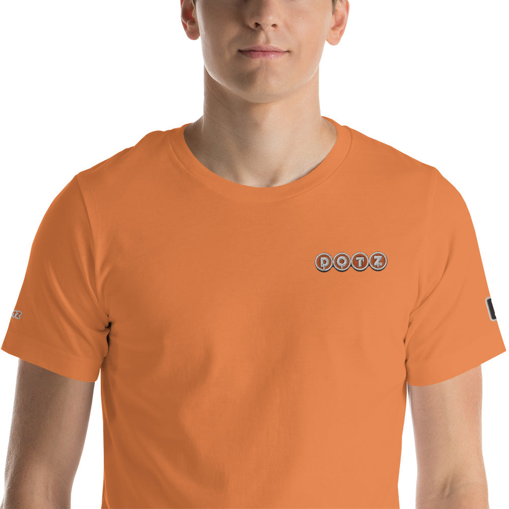 Orange DOTZ (EMBR) Unisex t-shirt