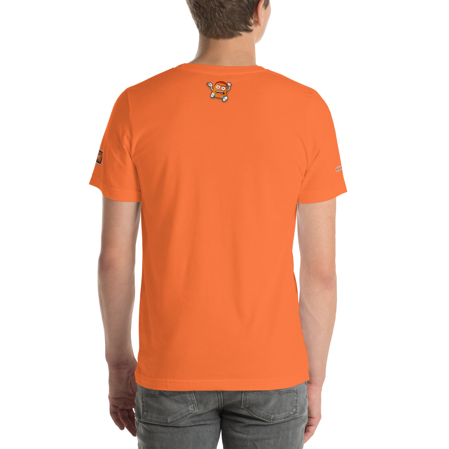 Orange DOTZ (EMBR) Unisex t-shirt