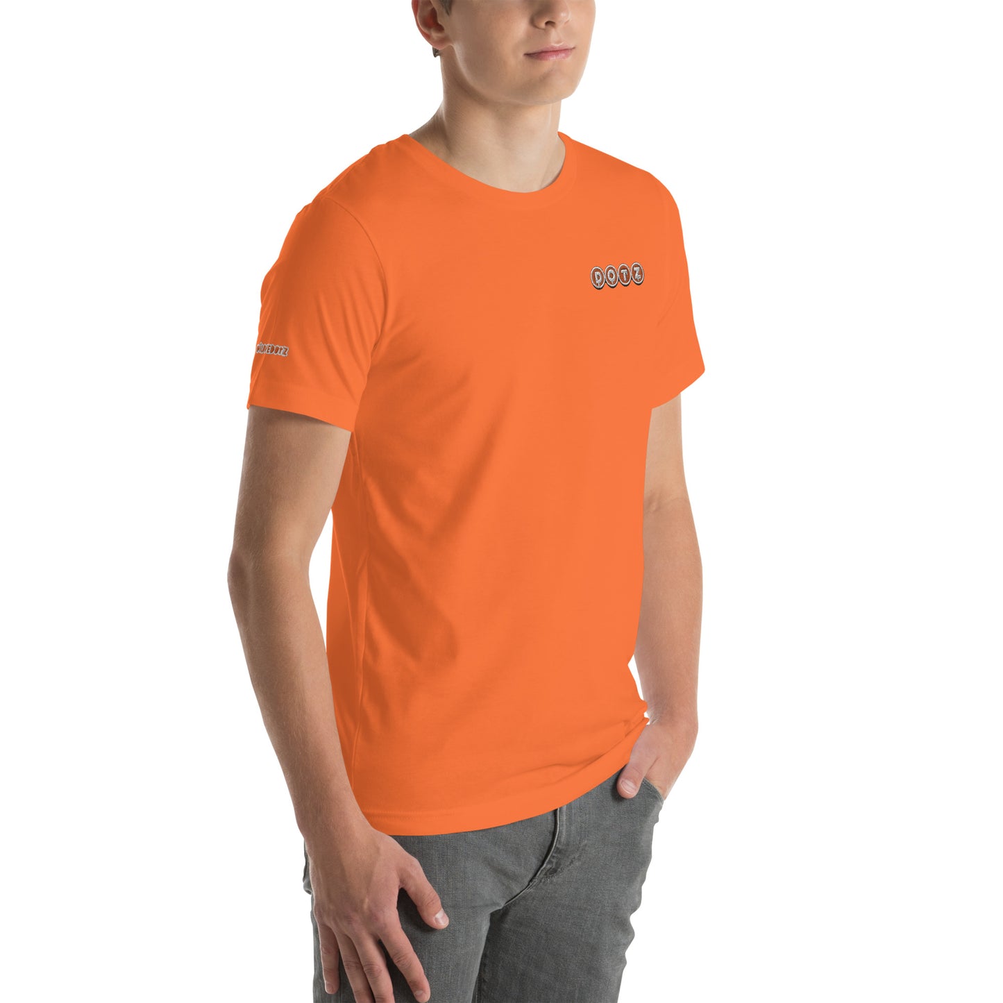 Orange DOTZ (EMBR) Unisex t-shirt