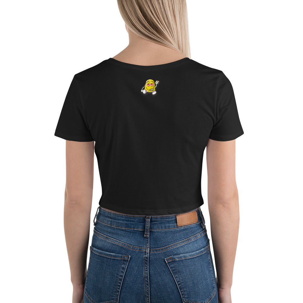 Yellow DOTZ (EMB) Women’s Crop Tee