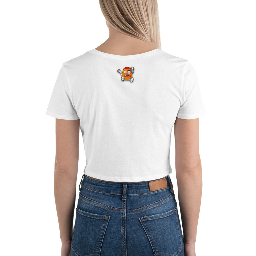 Orange DOTZ (EMB) Women’s Crop Tee